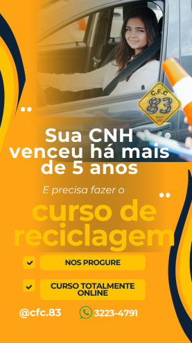 CURSO DE RECICLAGEM PARA CNH VENCIDA